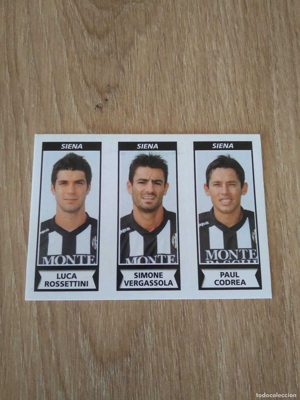 Cromos de f&uacute;tbol: 612 ROSSETTINI VERGASSOLA CODREA SIENA CROMO FUTBOL PANINI LIGA ITALIA 2010-2011 CALCIATORI 10-11