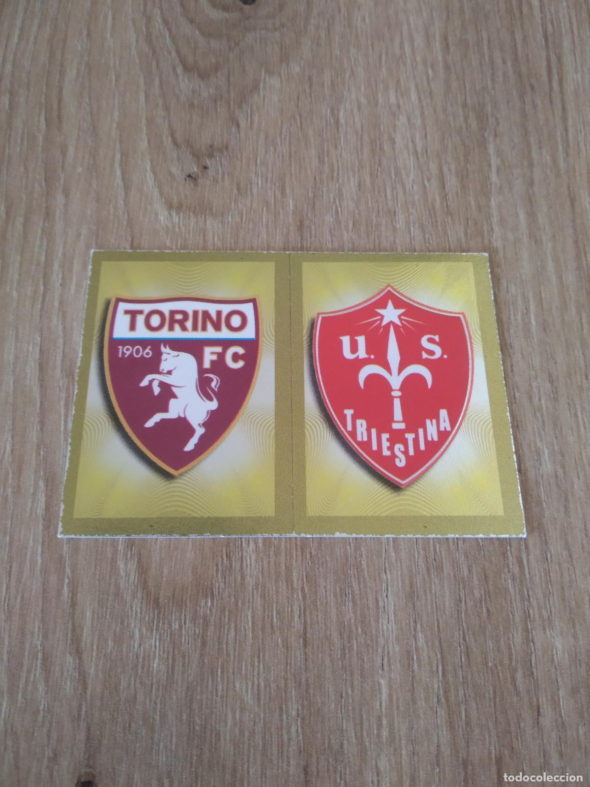 Cromos de f&uacute;tbol: 616 ESCUDO TORINO TRIESTINA CROMO FUTBOL PANINI LIGA ITALIA 2010-2011 CALCIATORI 10-11