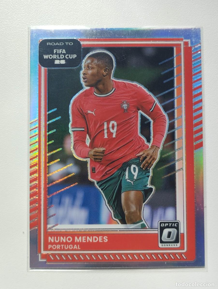 Cromos de Futebol: CROMO CARD PANINI DONRUSS ROAD TO WORLD CUP 26 SOCCER 2026 NUNO MENDES 92 OPTIC PORTUGAL