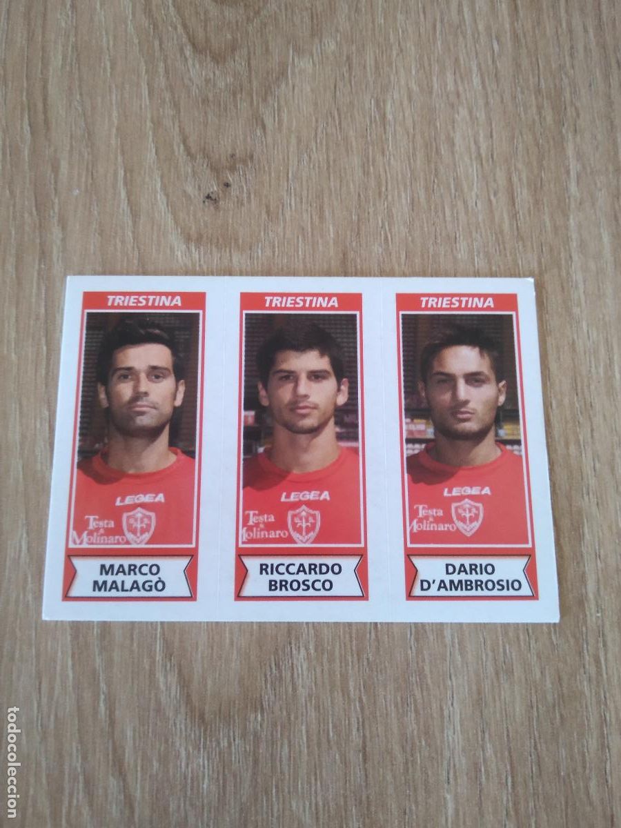 Cromos de Futebol: 626 MALAGO BROSCO D'AMBROSIO TRIESTINA CROMO FUTBOL PANINI LIGA ITALIA 2010-2011 CALCIATORI 10-11