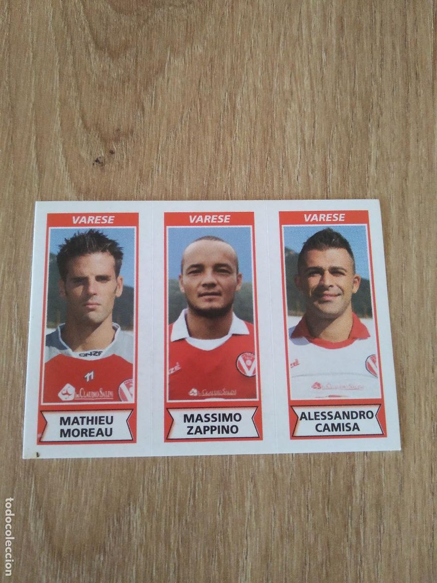 Cromos de Futebol: 633 MOREAU ZAPPINO CAMISA VARESE CROMO FUTBOL PANINI LIGA ITALIA 2010-2011 CALCIATORI 10-11