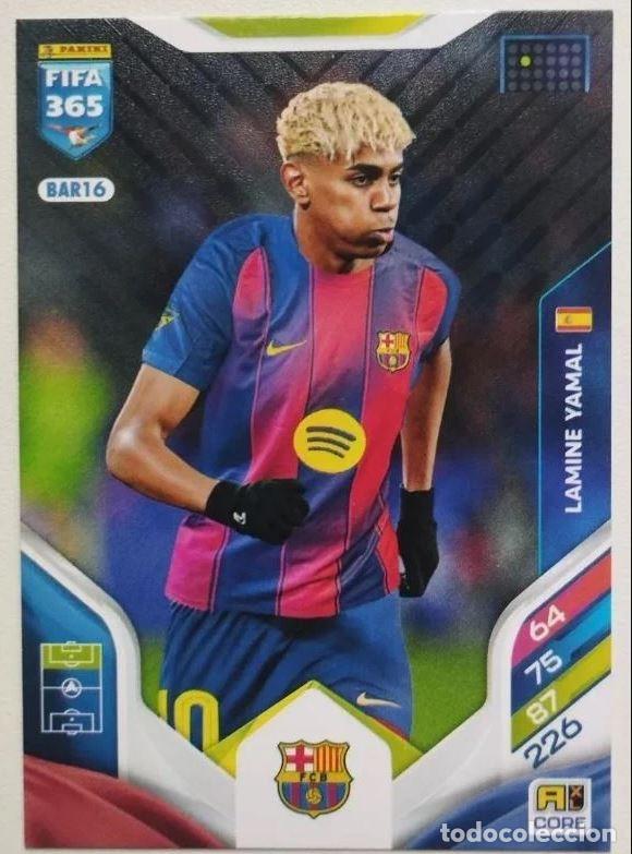 Cromos de Futebol: Lamine Yamal BAR16 FC Barcelona Panini Adrenalyn XL FIFA 365 2025 2026
