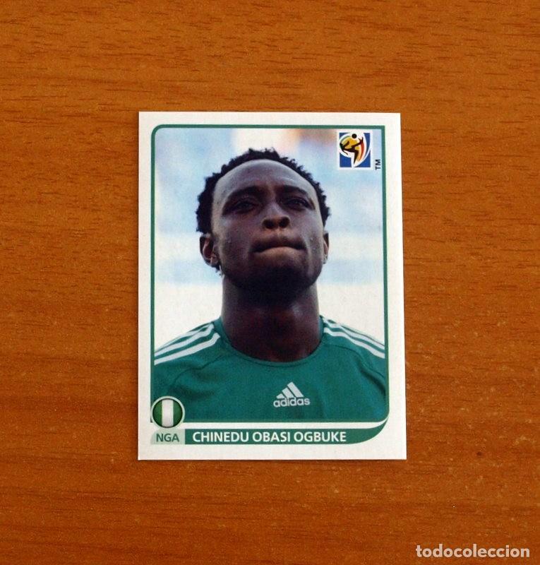 Cromos de f&uacute;tbol: Nigeria -140 Obasi Ogbuke -Mundial South Africa 2010 FIFA World Cup-Editorial Panini-Nunca Pegado