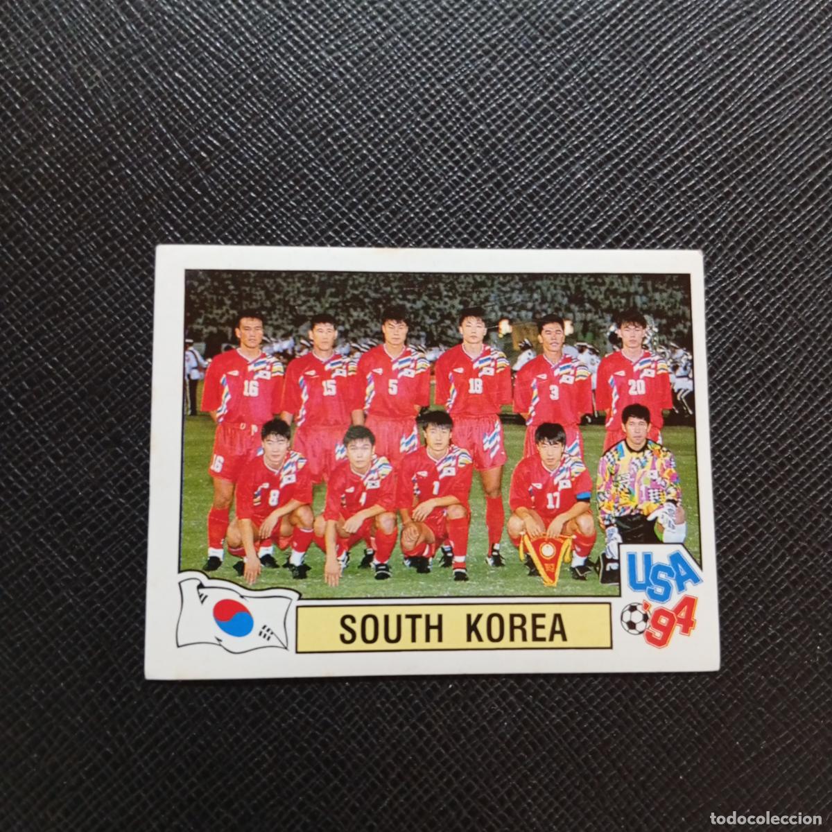 Cromos de f&uacute;tbol: 219 ALINEACION KOREA PANINI MUNDIAL USA 94 CROMO FUTBOL 1994 - SIN PEGAR - A57 PG262
