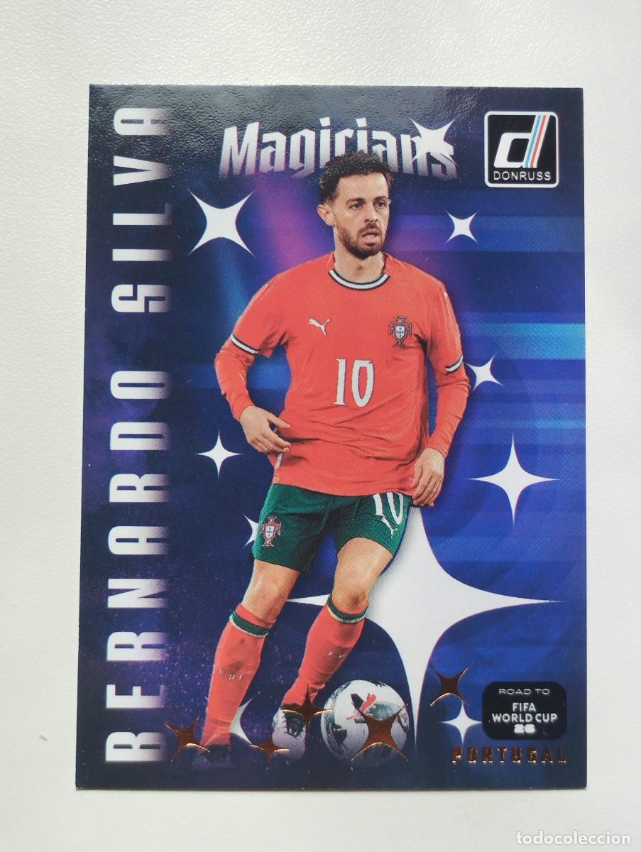 Cromos de f&uacute;tbol: CROMO CARD PANINI DONRUSS ROAD TO WORLD CUP 26 SOCCER 2026 BERNARDO SILVA 3 MAGICIANS PORTUGAL