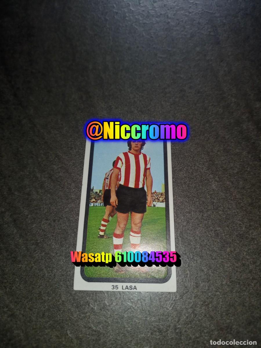 Cromos de f&uacute;tbol: 35 lasa athletic de bilbao cromo dulcinea 1973 1974 leve se&ntilde;al de despegado muy buen estado