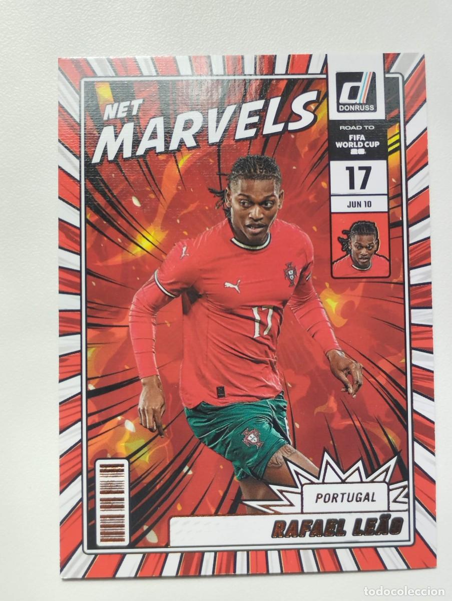 Cromos de f&uacute;tbol: CROMO CARD PANINI DONRUSS ROAD TO WORLD CUP 26 SOCCER 2026 RAFAEL LEAO 25 NET MARVELS PORTUGAL