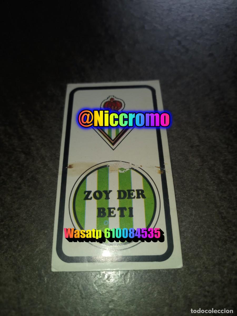 Football Stickers: real betis cromo ruiz romero 1974 1975 zoy der beti escudo adhesivo sin pegar