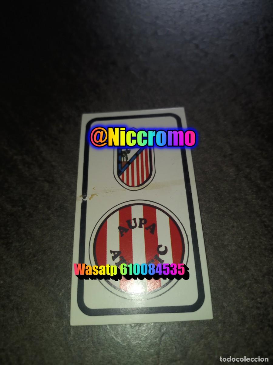 Football Stickers: atletico de madrid cromo ruiz romero 1974 1975 aupa atletic escudo adhesivo sin pegar