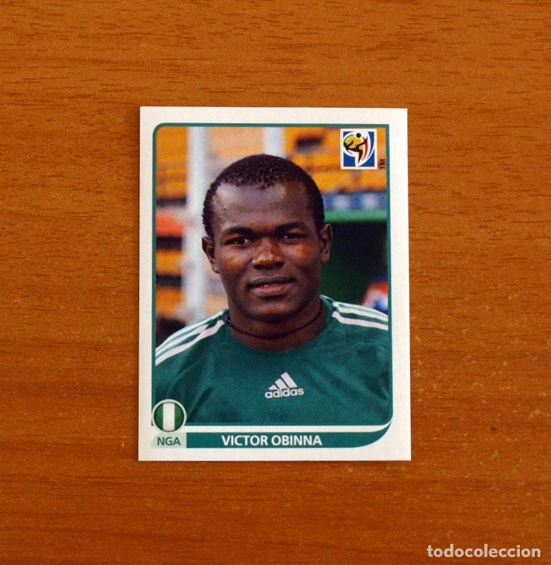 Football Stickers: Nigeria -141 V&iacute;ctor Obinna -Mundial South Africa 2010 FIFA World Cup-Editorial Panini-Nunca Pegado