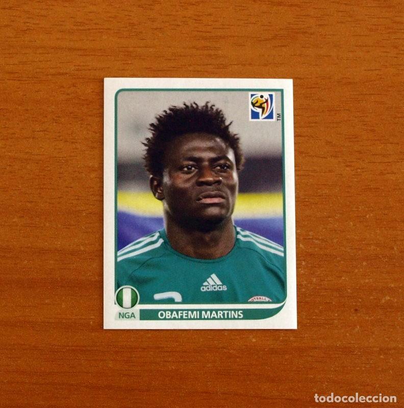 Football Stickers: Nigeria -142 Obafemi Martins -Mundial South Africa 2010 FIFA World Cup-Editorial Panini-Nunca Pegado