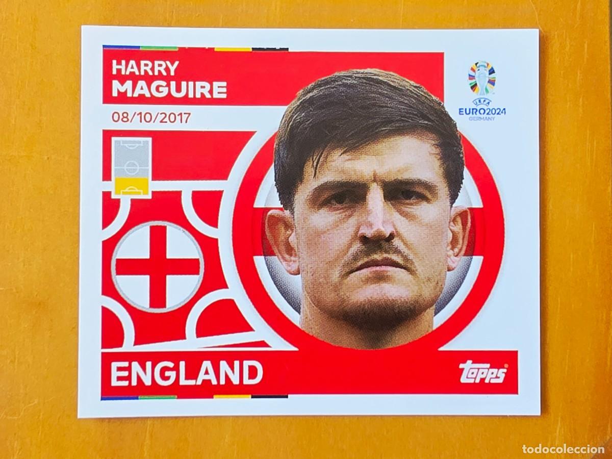Cromos de f&uacute;tbol: ENG 6 Harry Maguire, Inglaterra, Topps UEFA Euro 2024, Eurocopa Germany 24 sticker