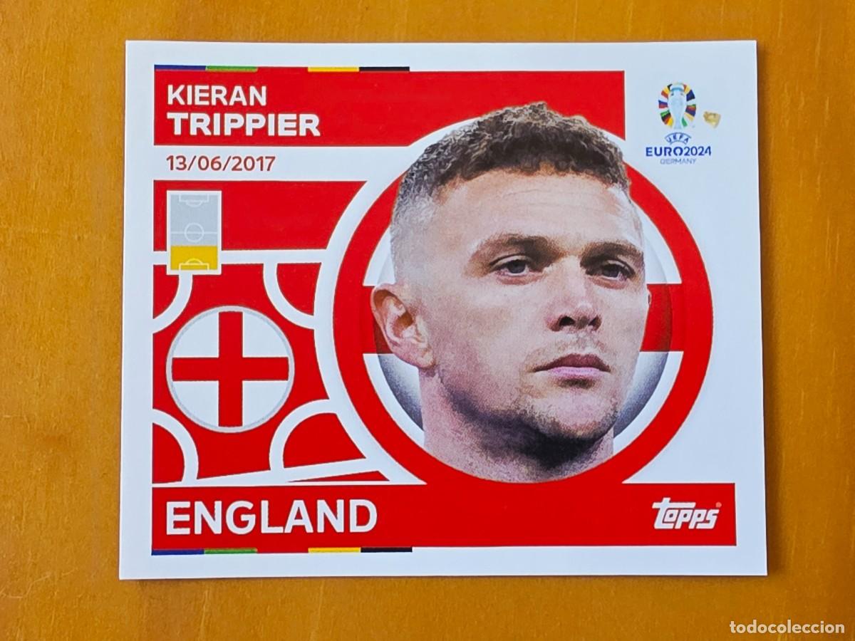 Cromos de f&uacute;tbol: ENG 7 Kieran Trippier, Inglaterra, Topps UEFA Euro 2024, Eurocopa Germany 24 sticker