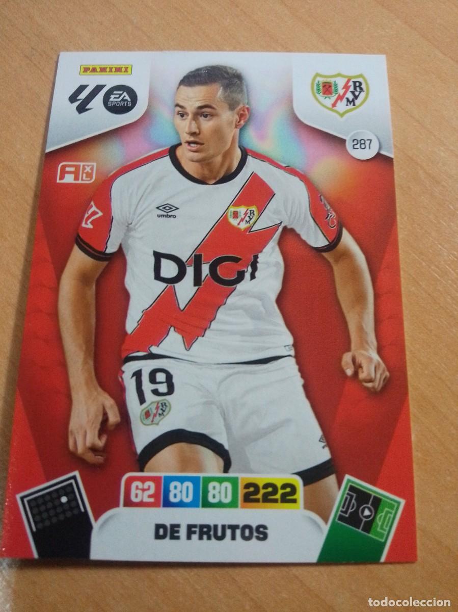 Cromos de f&uacute;tbol: 287 DE FRUTOS DEL RAYO VALLECANO 25 26 ADRENALYN XL 2025 2026