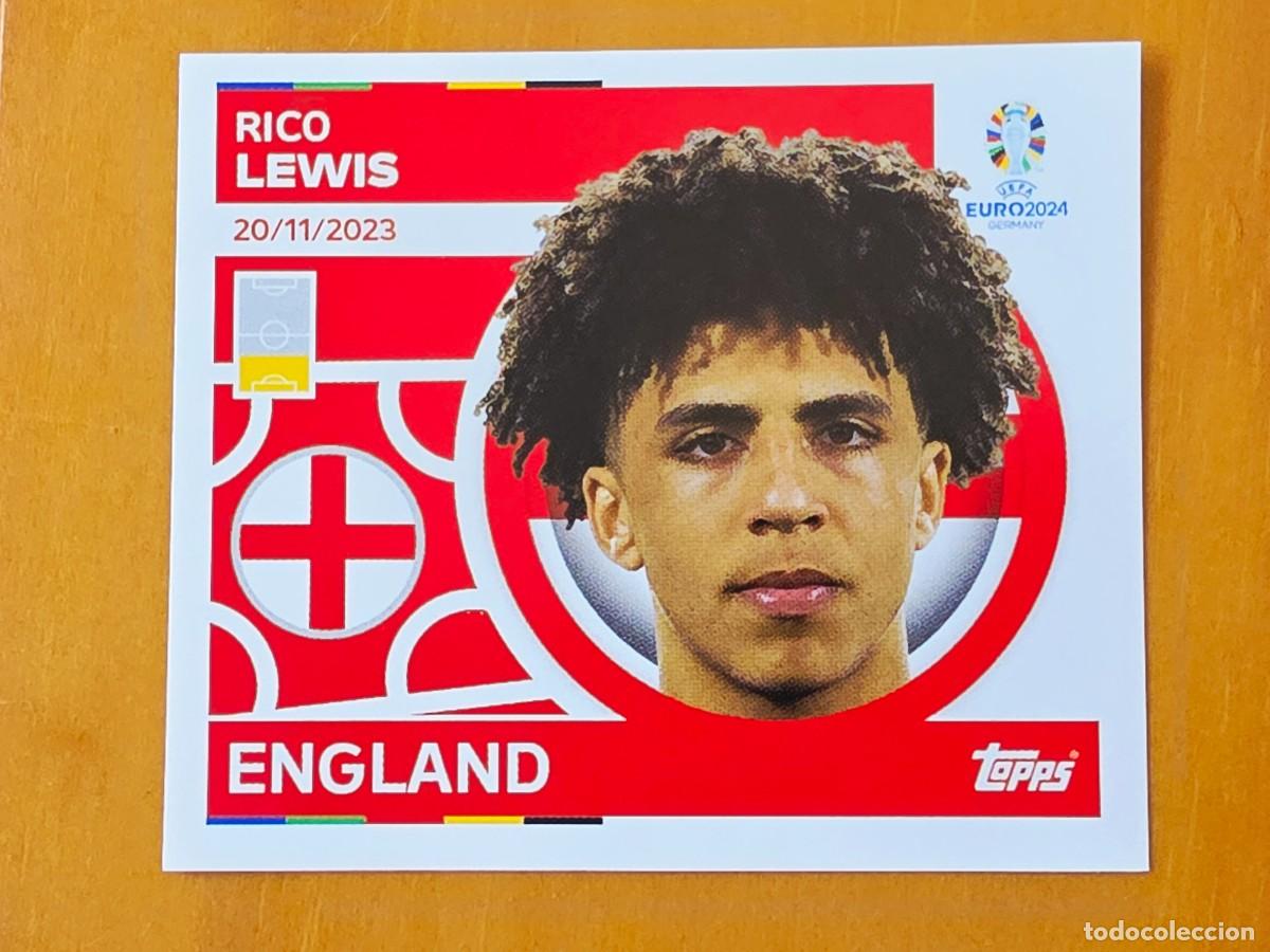 Cromos de f&uacute;tbol: ENG 12 Rico Lewis, Inglaterra, Topps UEFA Euro 2024, Eurocopa Germany 24 sticker