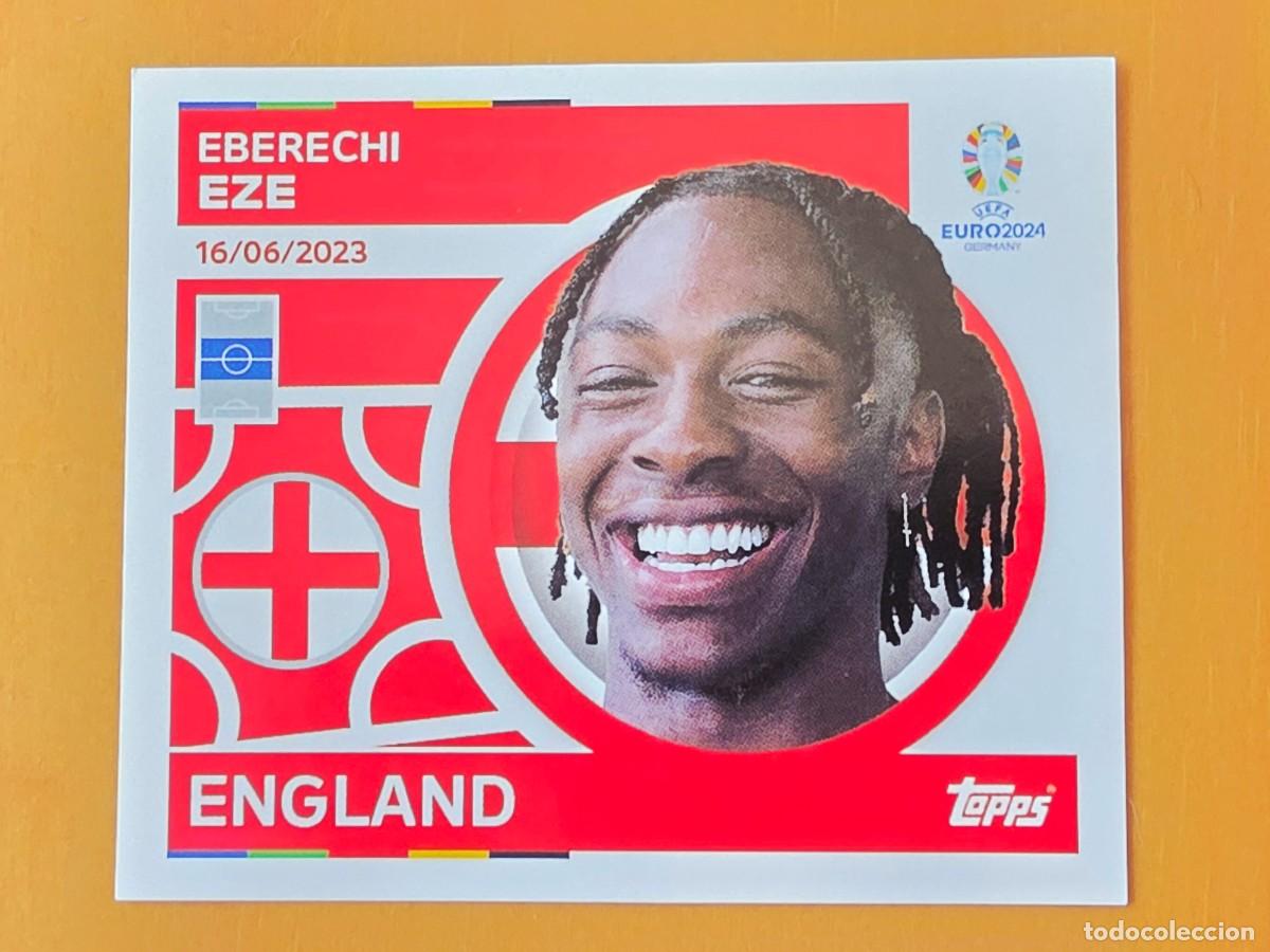 Cromos de f&uacute;tbol: ENG 13 Eberechi Eze, Inglaterra, Topps UEFA Euro 2024, Eurocopa Germany 24 sticker