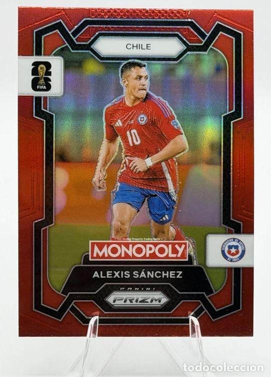 Cartes &agrave; collectionner de Football: Alexis Sanchez #85 Red Wave Chile Prizm Monopoly Panini World Cup 2026