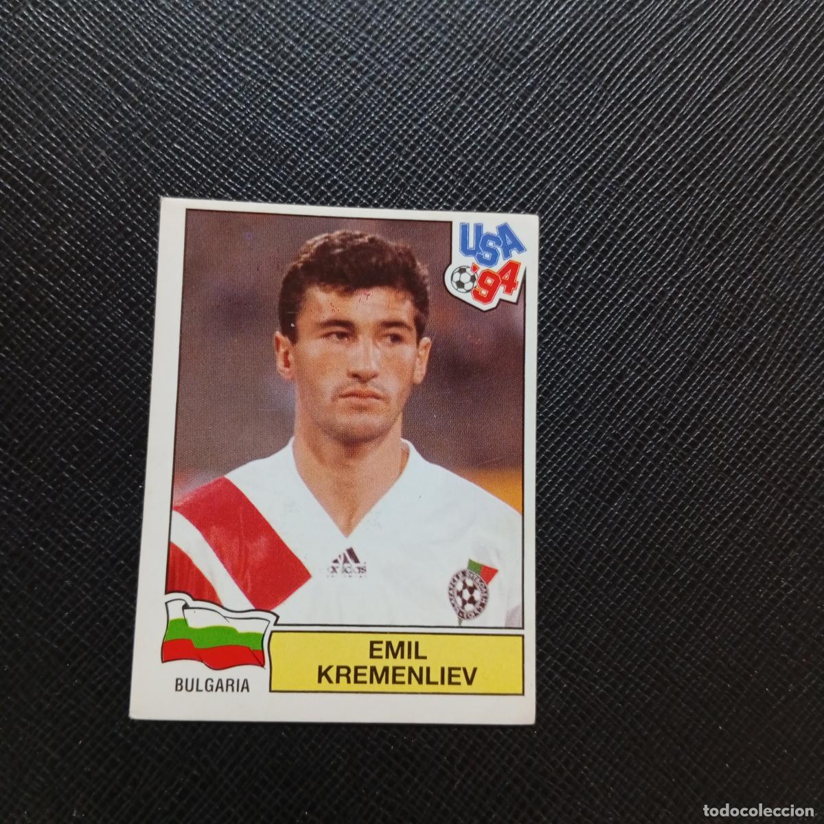 Cartes &agrave; collectionner de Football: 284 EMIL KREMENLIEV BULGARIA PANINI MUNDIAL USA 94 CROMO FUTBOL 1994 - SIN PEGAR - A57 PG325