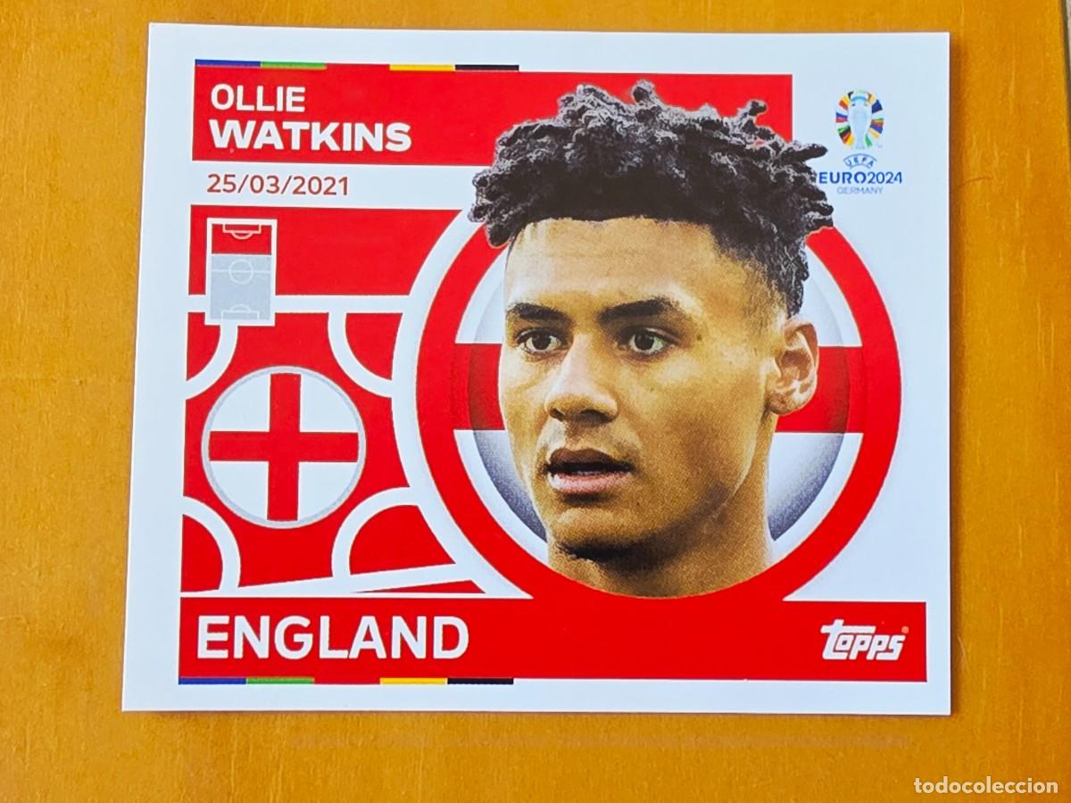 Figurine di Calcio: ENG 20 Ollie Watkins, Inglaterra, Topps UEFA Euro 2024, Eurocopa Germany 24 sticker