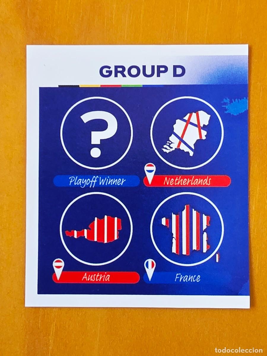 Football Stickers: GD 1 Group D Grupo, Topps UEFA Euro 2024, Eurocopa Germany 24 sticker