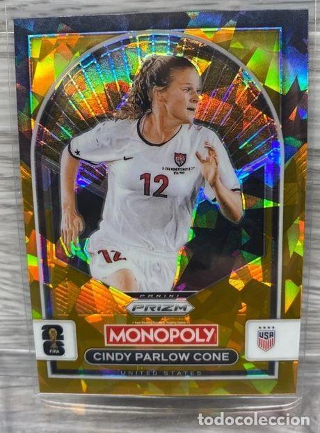 Cromos de f&uacute;tbol: Cindy Parlow #86 Gold Cracked Ice USA Prizm Monopoly Panini FIFA World Cup 2026