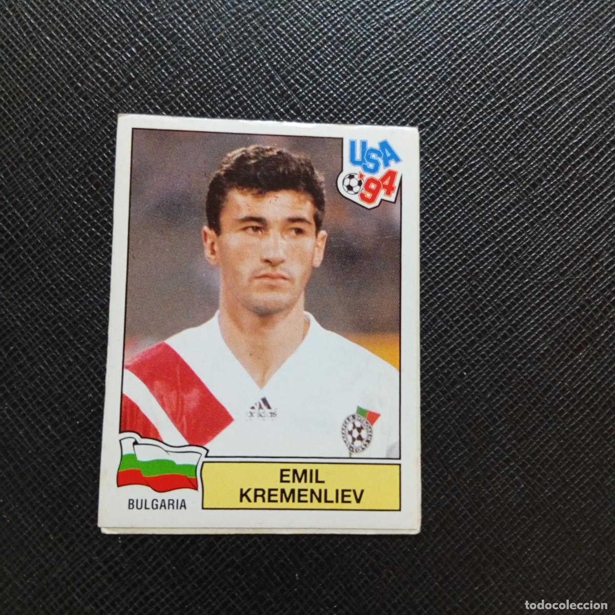 Football Stickers: 284 EMIL KREMENLIEV BULGARIA PANINI MUNDIAL USA 94 CROMO FUTBOL 1994 - SIN PEGAR - A57 PG352