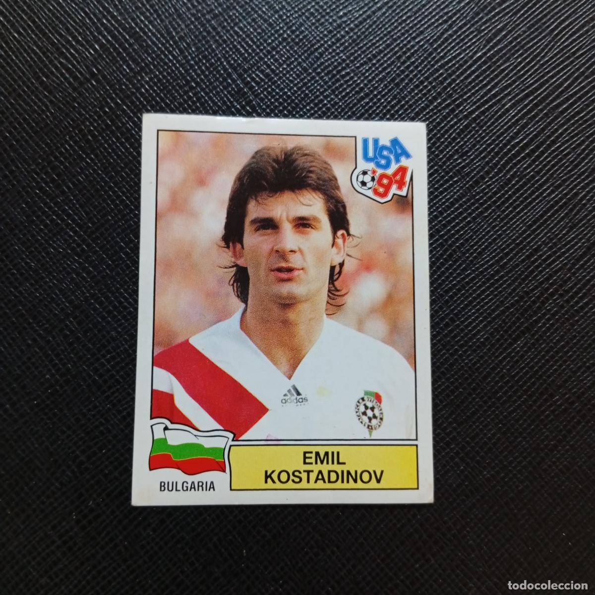 Football Stickers: 297 EMIL KOSTADINOV BULGARIA PANINI MUNDIAL USA 94 CROMO FUTBOL 1994 - SIN PEGAR - A57 PG361