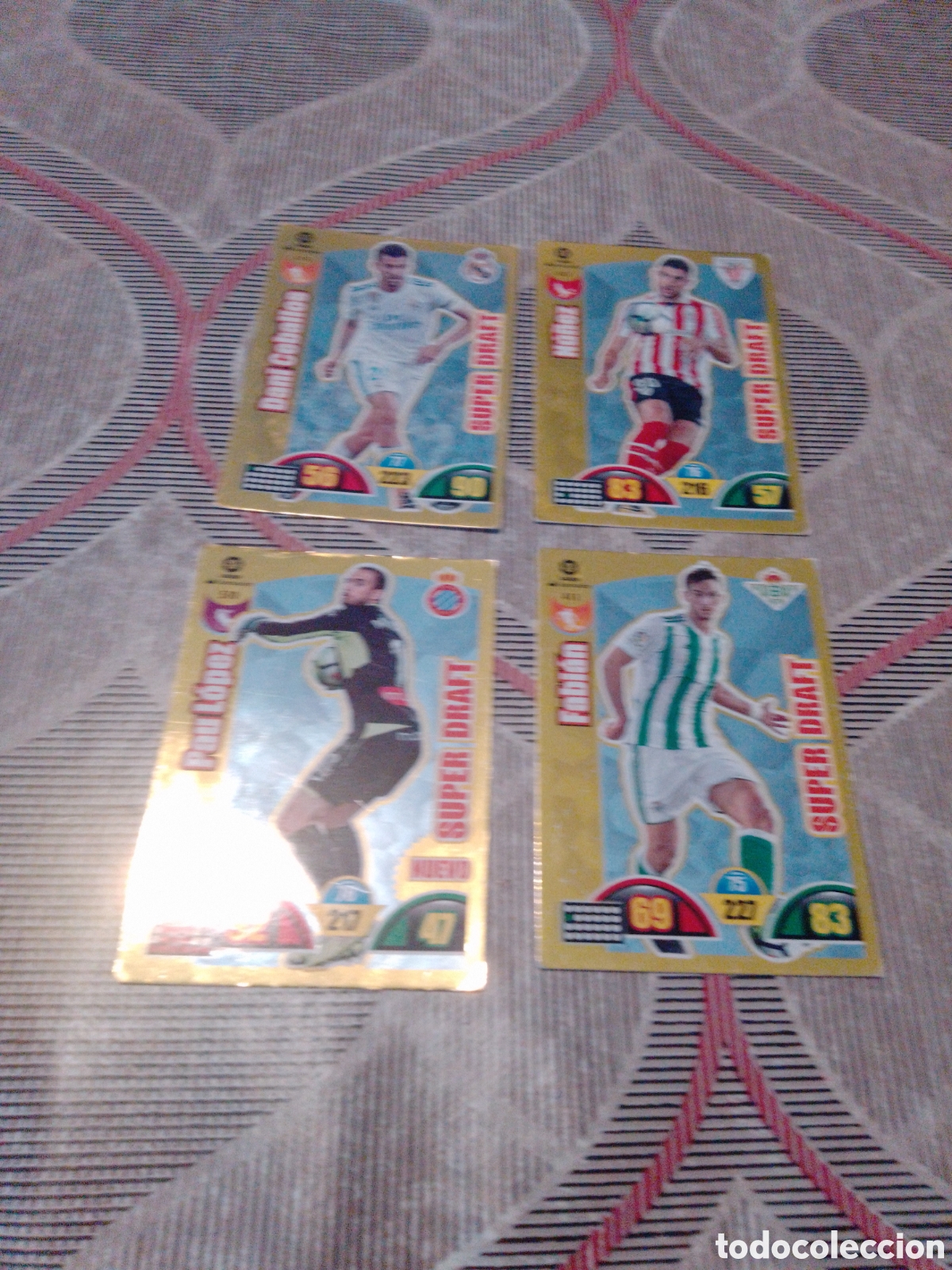 Cartes &agrave; collectionner de Football: Mini lote 4 cromos super draft adrenalyn xl 2017 18