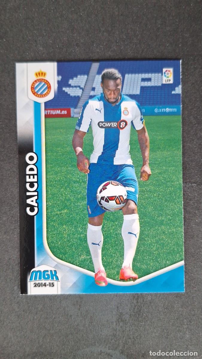 Cromos de f&uacute;tbol: L1 CAICEDO R. C. D. ESPA&Ntilde;OL NUEVO FICHAJE 466 PANINI MEGACRACKS 2014 2015 14 15