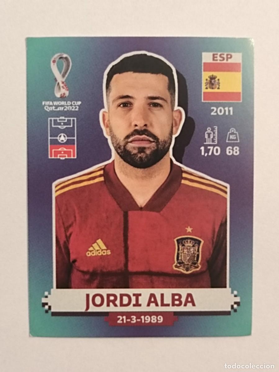 Cromos de f&uacute;tbol: #ESP 7 JORDI ALBA (ESPA&Ntilde;A) MUNDIAL QATAR 2022 PANINI