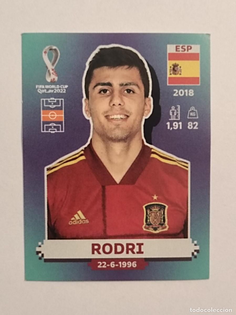 Cromos de f&uacute;tbol: #ESP 14 RODRI (ESPA&Ntilde;A) MUNDIAL QATAR 2022 PANINI