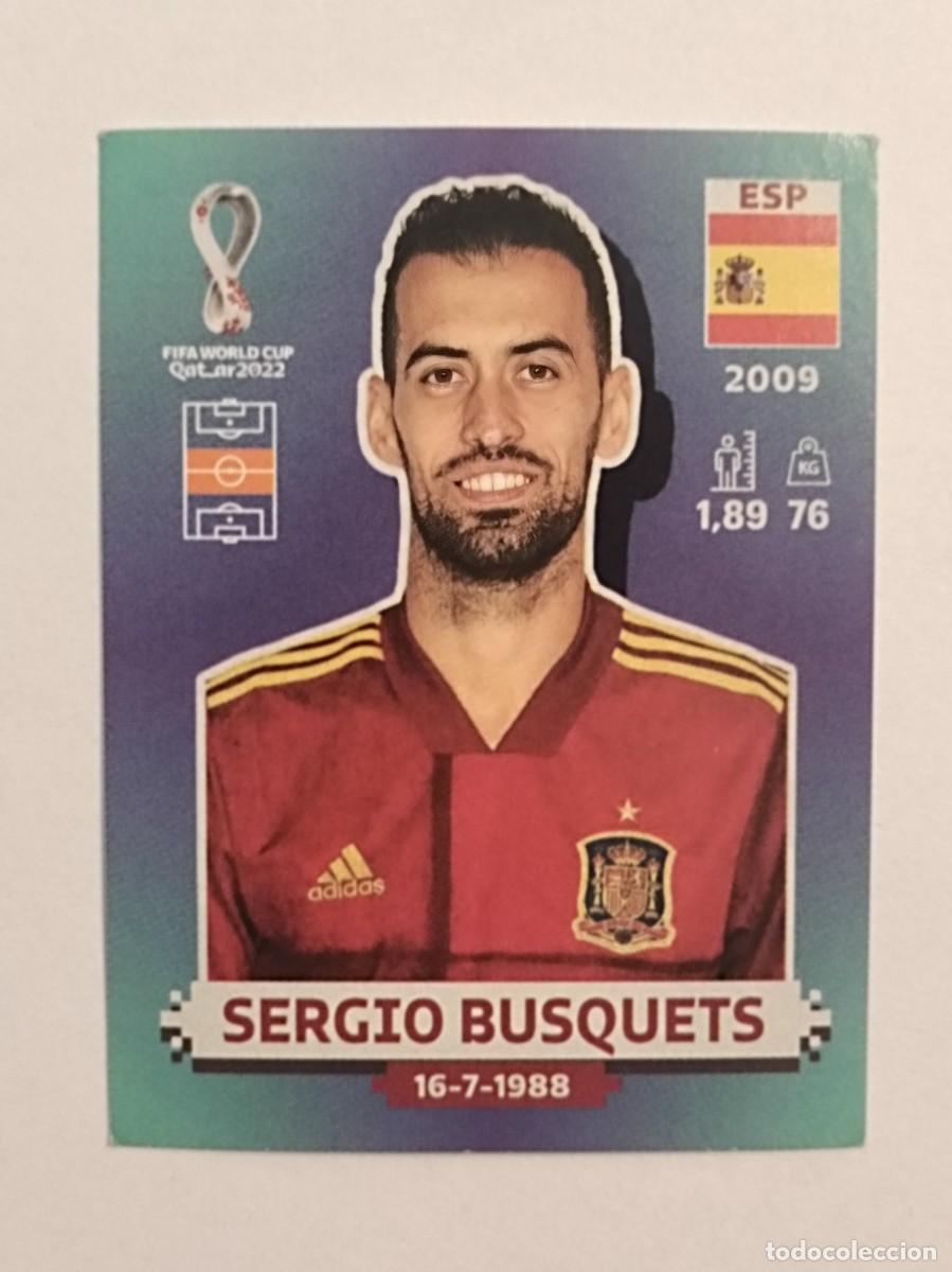 Cromos de f&uacute;tbol: #ESP 15 SERGIO BUSQUETS (ESPA&Ntilde;A) MUNDIAL QATAR 2022 PANINI