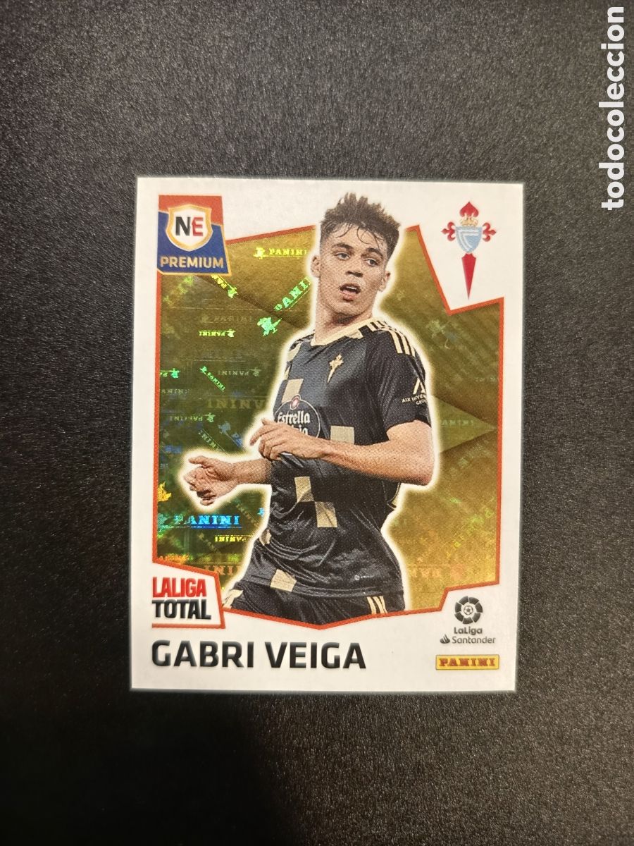 Cromos de f&uacute;tbol: 474 GABRI VEIGA NEW ERA PREMIUM CELTA LALIGA TOTAL PANINI 2022-23 2022 2023 (I)