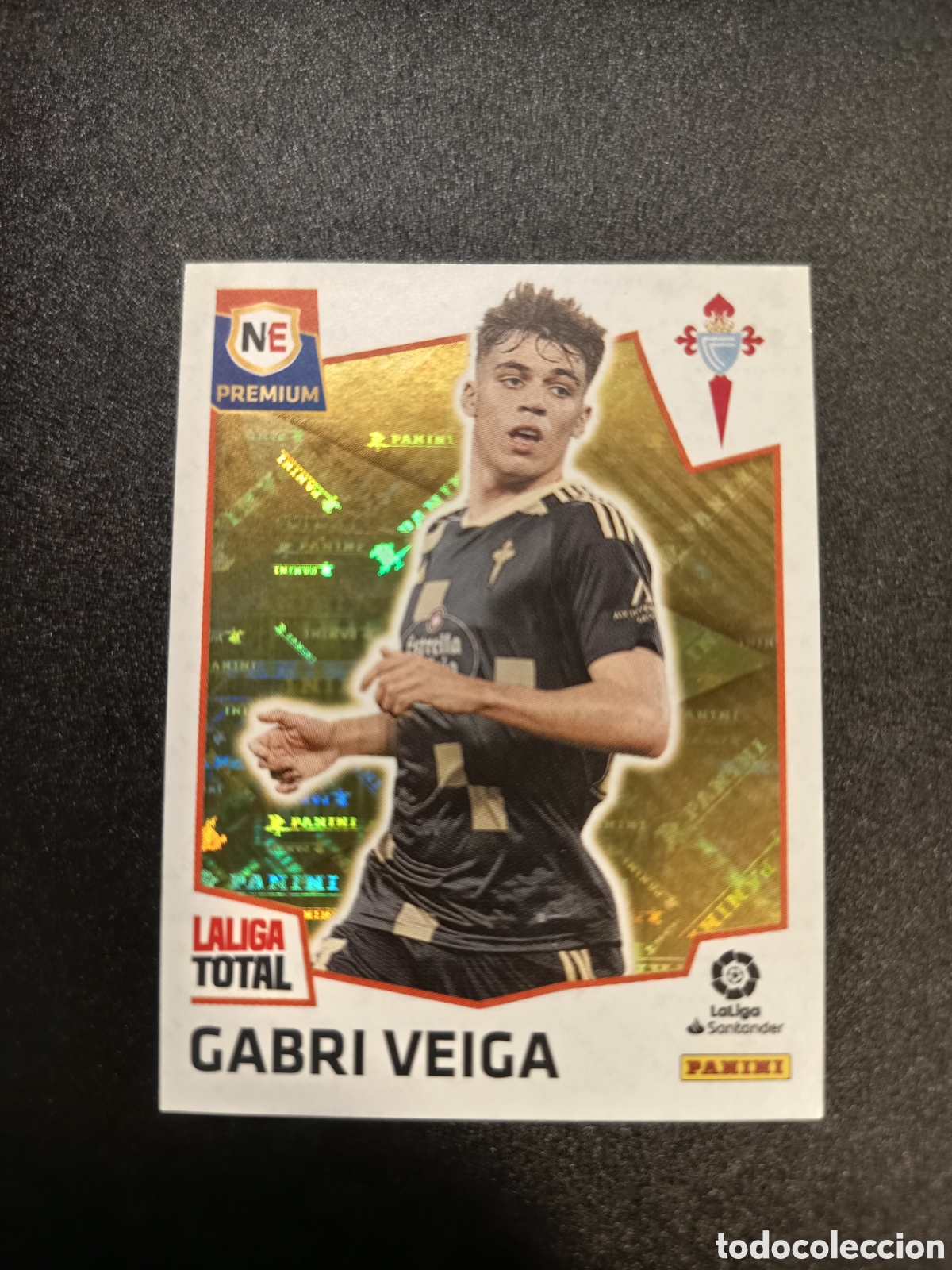 Cromos de f&uacute;tbol: 474 GABRI VEIGA NEW ERA PREMIUM CELTA LALIGA TOTAL PANINI 2022-23 2022 2023 (II)