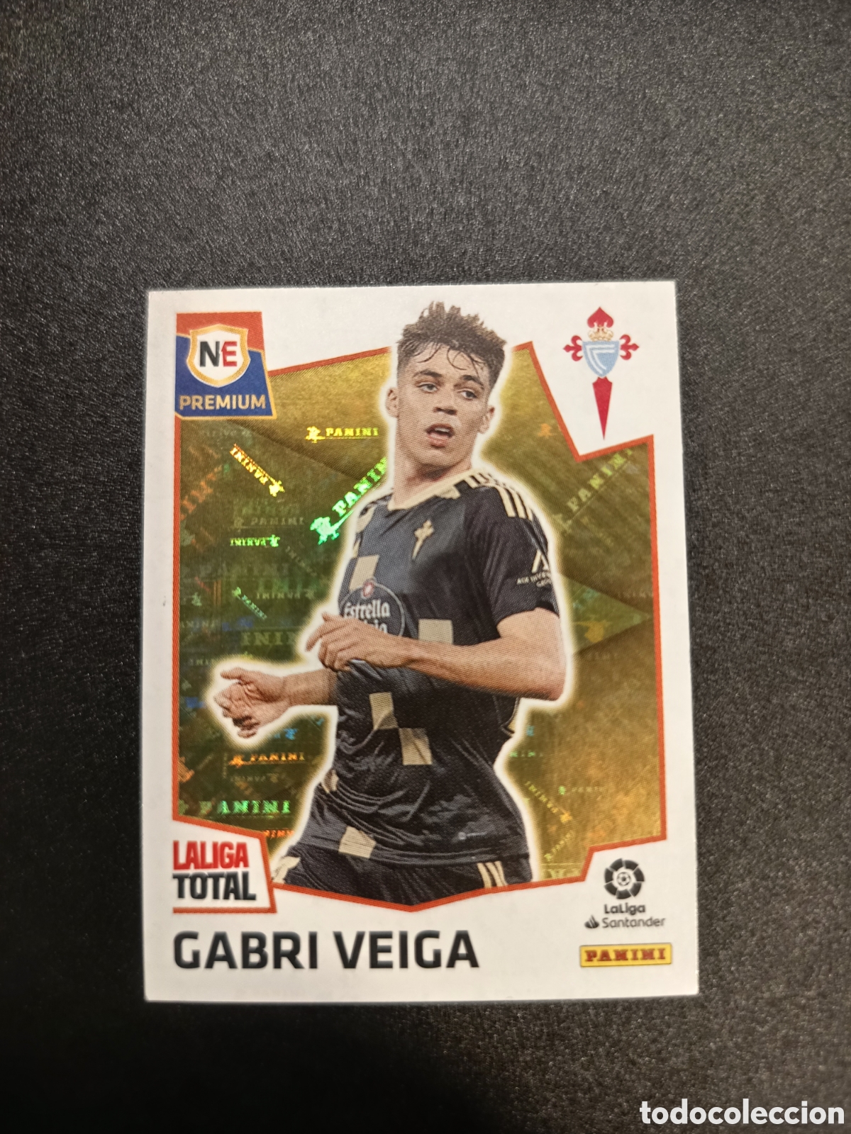 Cromos de f&uacute;tbol: 474 GABRI VEIGA NEW ERA PREMIUM CELTA LALIGA TOTAL PANINI 2022-23 2022 2023 (IV)