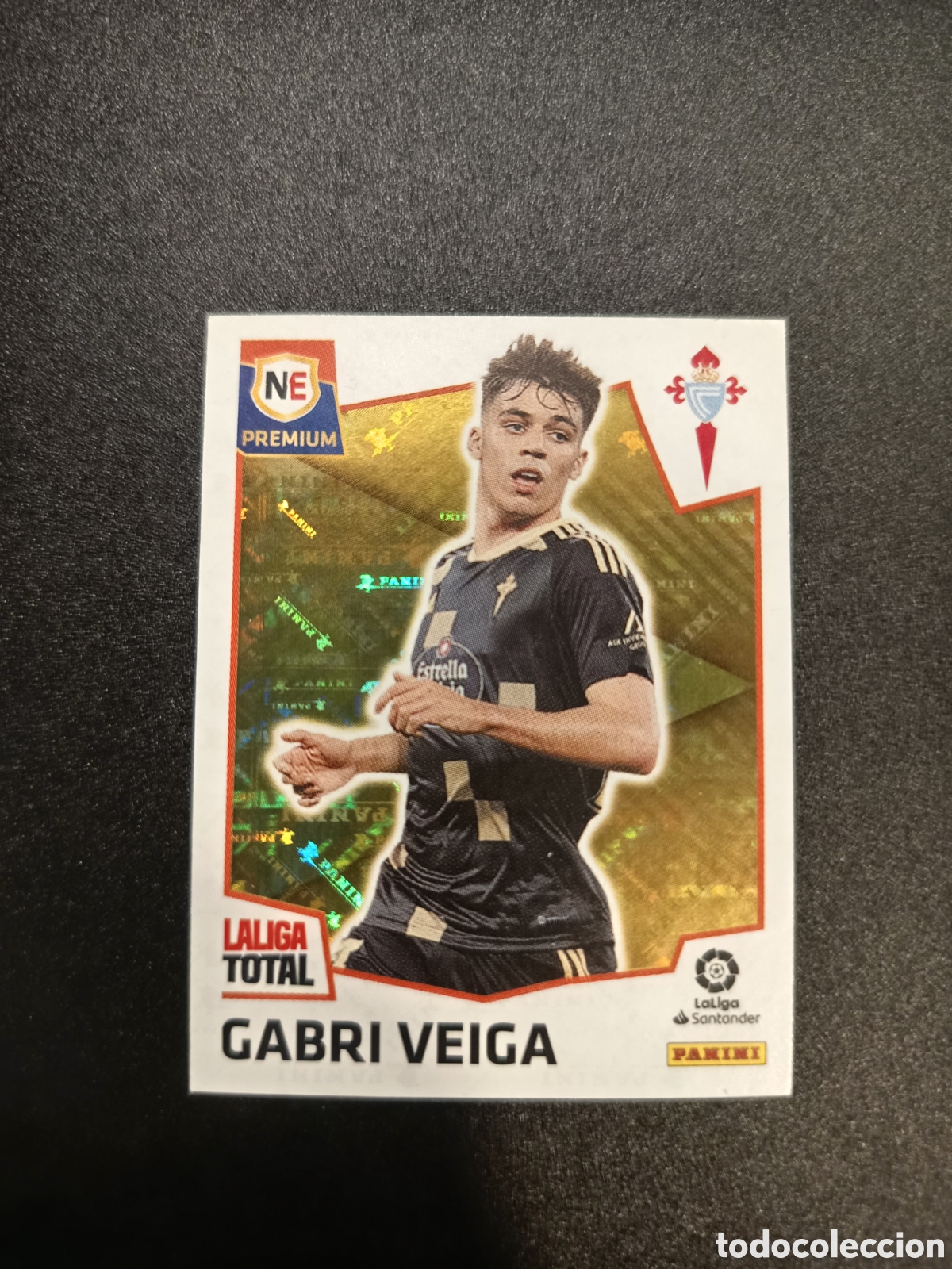 Cromos de f&uacute;tbol: 474 GABRI VEIGA NEW ERA PREMIUM CELTA LALIGA TOTAL PANINI 2022-23 2022 2023 (V)