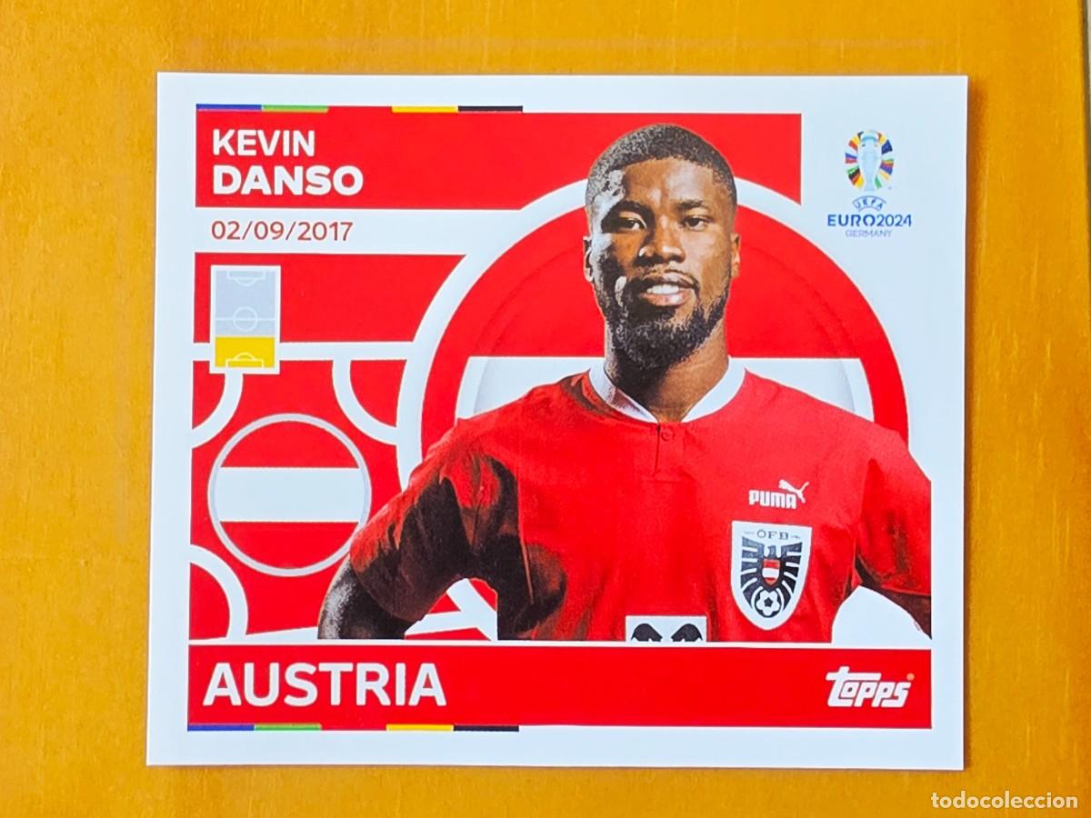 Cromos de f&uacute;tbol: AUT 9 Kevin Danso, Austria, Topps UEFA Euro 2024, Eurocopa Germany 24 sticker