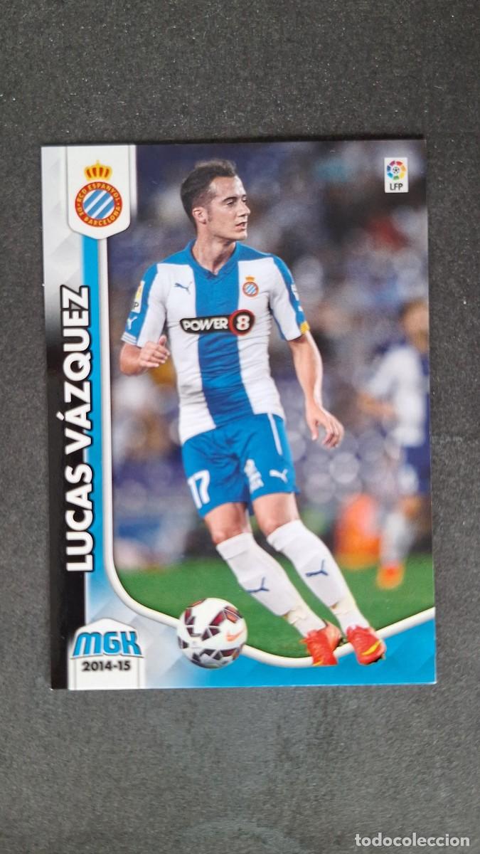 Cartes &agrave; collectionner de Football: L1 LUCAS VAZQUEZ R. C. D. ESPA&Ntilde;OL NUEVO FICHAJE 493 PANINI MEGACRACKS 2014 2015 14 15
