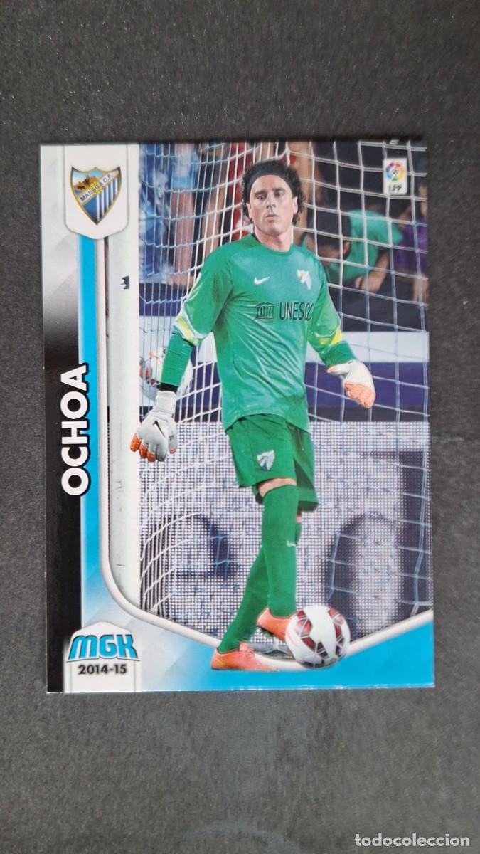 Fu&szlig;ball-Sticker: L1 OCHOA MALAGA C. F. NUEVO FICHAJE 497 PANINI MEGACRACKS 2014 2015 14 15
