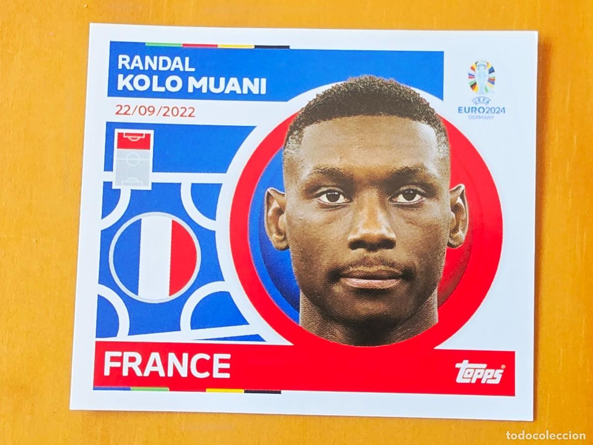Fu&szlig;ball-Sticker: FRA 17 Randal Kolo Muani, Francia, Topps UEFA Euro 2024, Eurocopa Germany 24 sticker