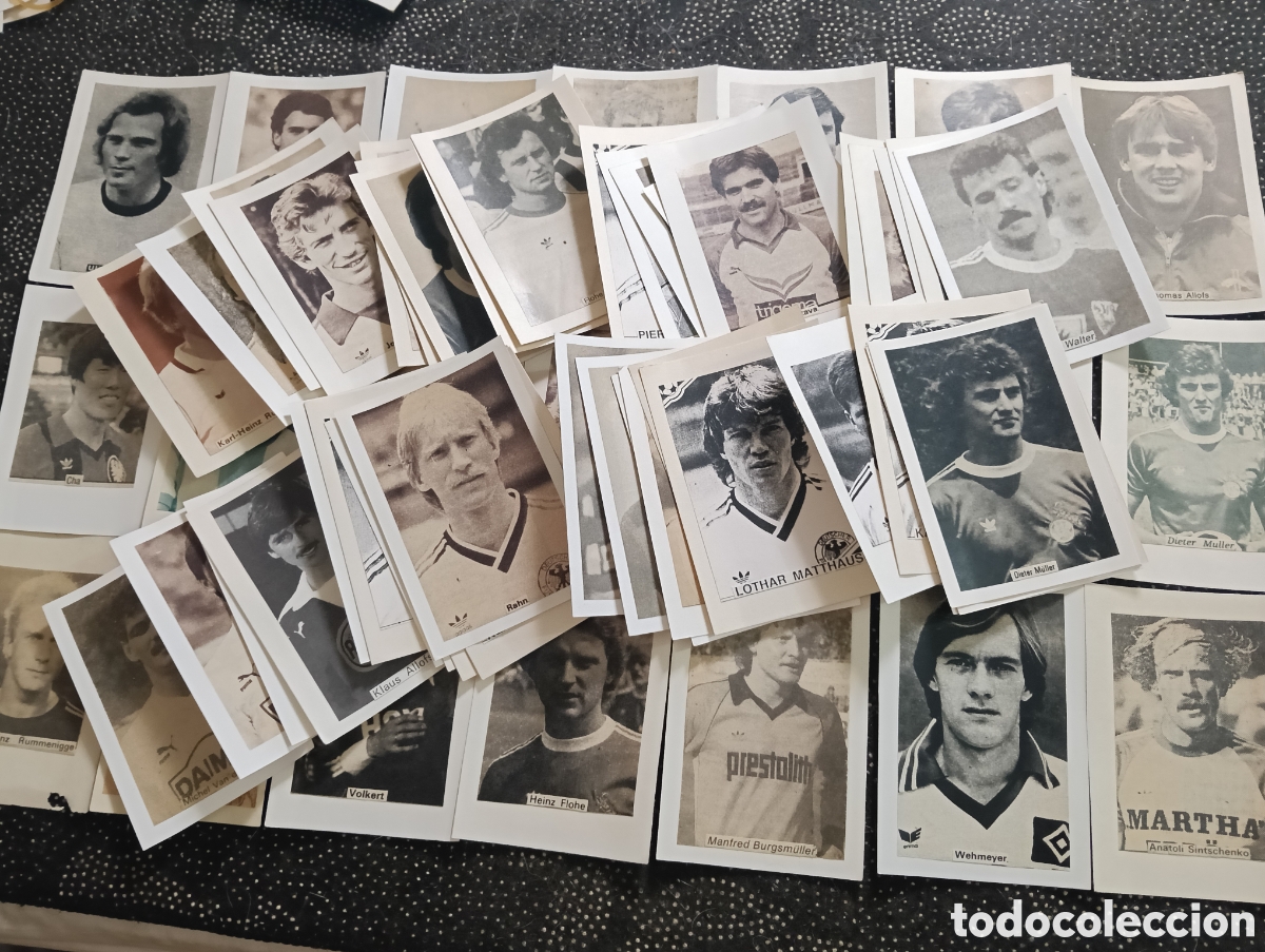 Cromos de f&uacute;tbol: Lote de 65 - Selecci&oacute;n ALEMANIA DEL ESTE - Equipos variados de Futbol selecci&oacute;n de jugadores con nom