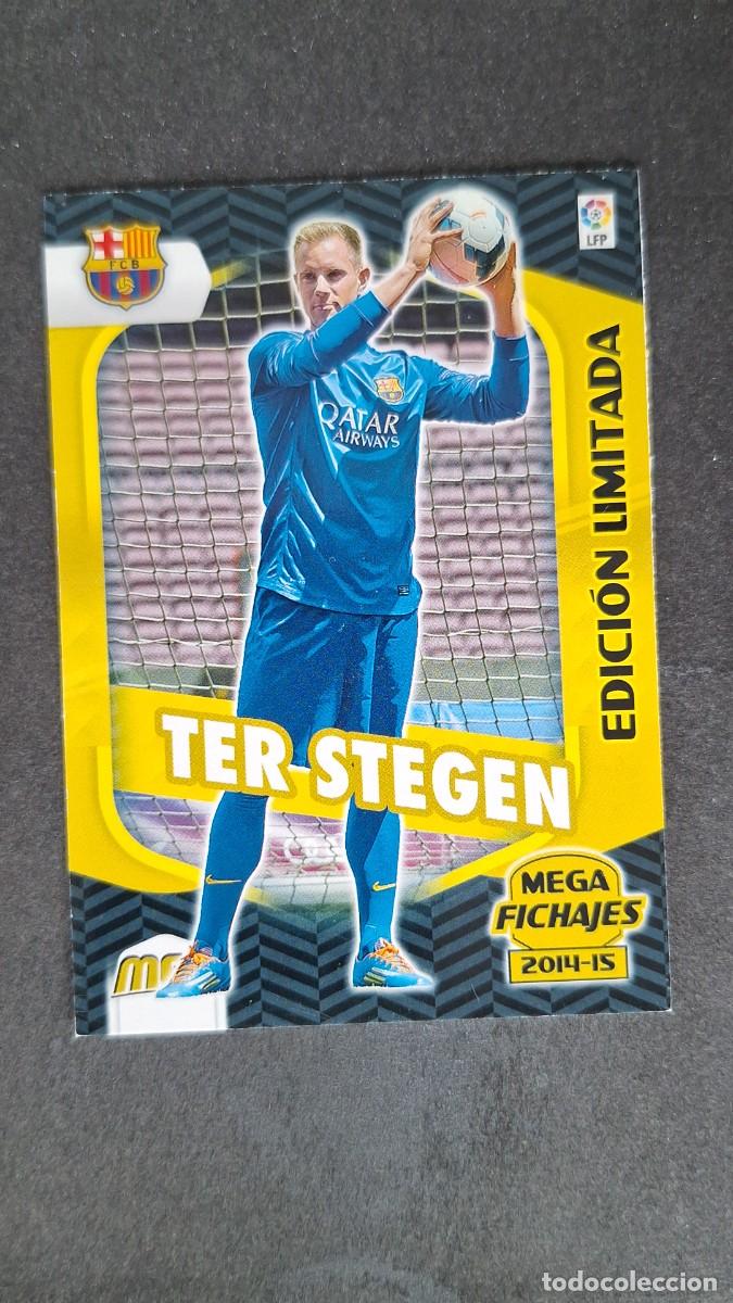 Cromos de f&uacute;tbol: L1 TER ESTEGEN F. C. BARCELONA MEGA FICHAJE 505 EDICION LIMITADA PANINI MEGACRACKS 2014 2015 14 15