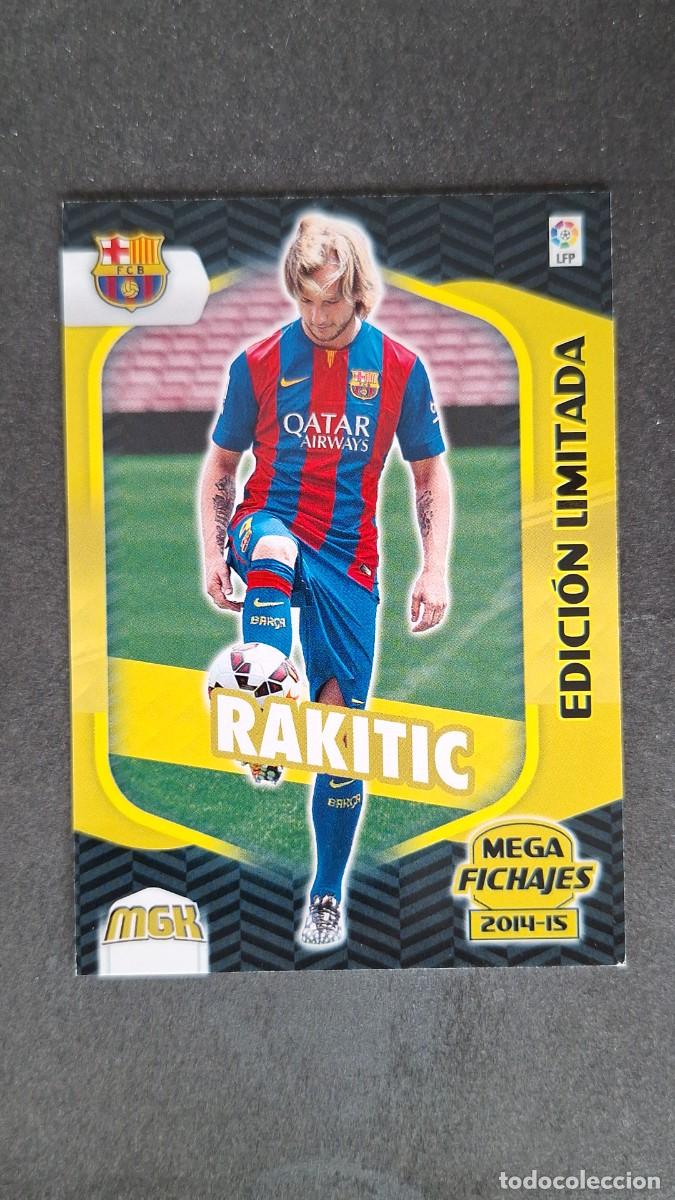 Cromos de f&uacute;tbol: L1 RAKITIC F. C. BARCELONA MEGA FICHAJE 507 EDICION LIMITADA PANINI MEGACRACKS 2014 2015 14 15