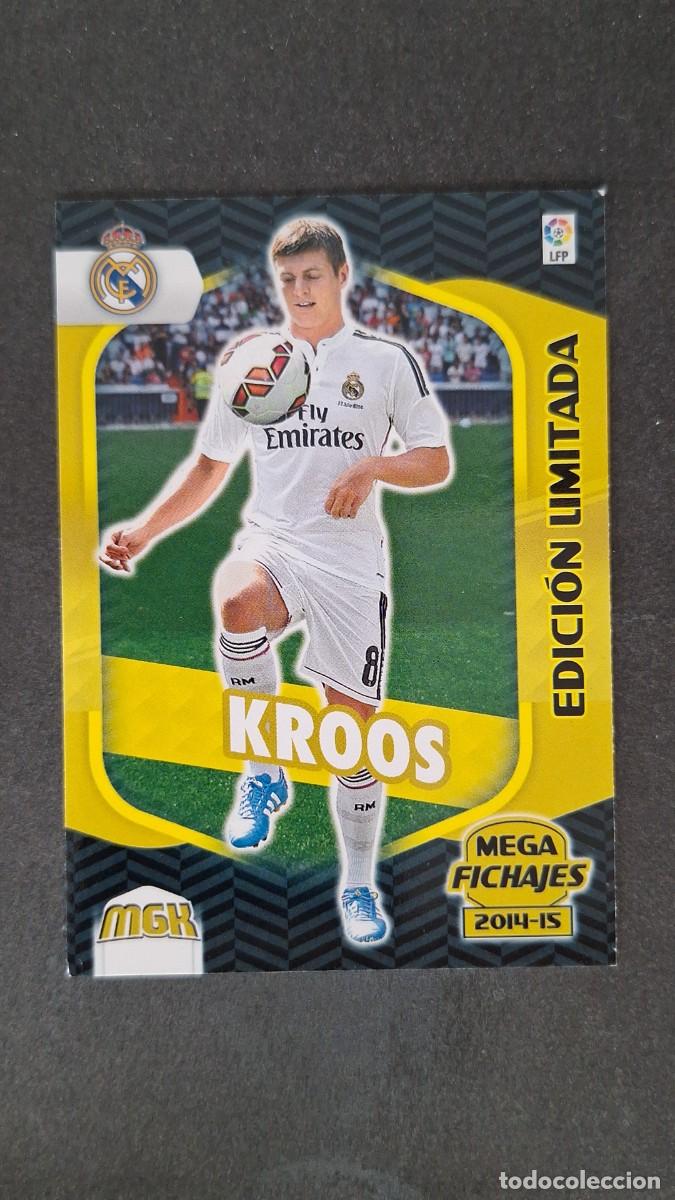 Cromos de f&uacute;tbol: L1 KROOS REAL MADRID MEGA FICHAJE 508 EDICION LIMITADA PANINI MEGACRACKS 2014 2015 14 15