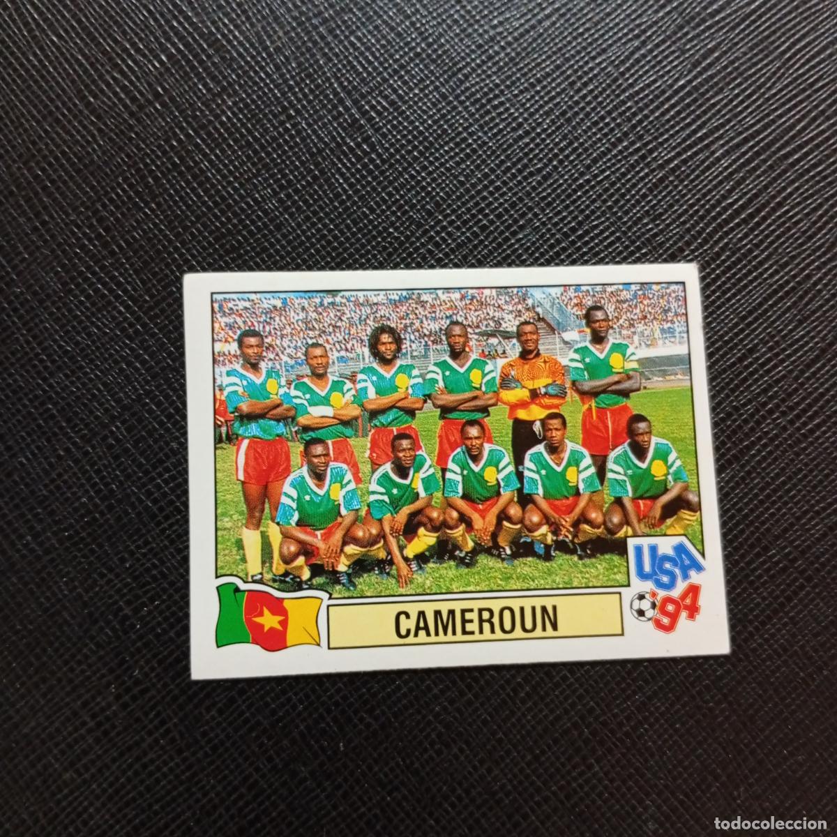 Cromos de f&uacute;tbol: 143 ALINEACION CAMERUN PANINI MUNDIAL USA 94 CROMO FUTBOL 1994 - SIN PEGAR - A57 PG415