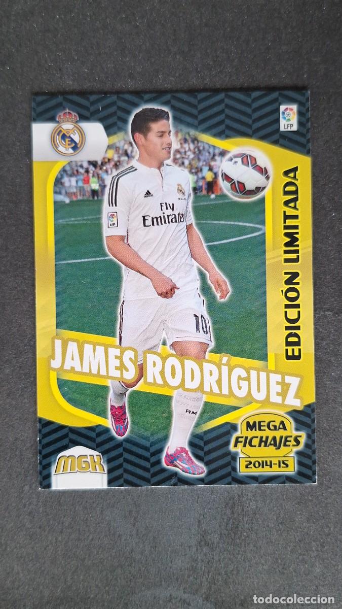 Cromos de f&uacute;tbol: L1 JAMES RODRIGUEZ REAL MADRID MEGA FICHAJE 510 EDICION LIMITADA PANINI MEGACRACKS 2014 2015 14 15