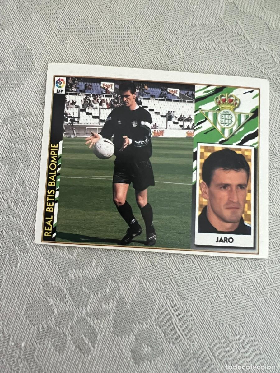 Cromos de f&uacute;tbol: JARO BAJA REAL BETIS SIN PEGAR EDICIONES ESTE 97 98 1997 1998