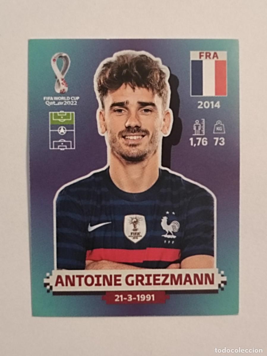 Cromos de f&uacute;tbol: #FRA 18 ANTOINE GRIEZMANN (FRANCIA) MUNDIAL QATAR 2022 PANINI