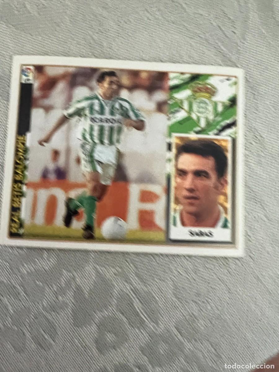 Cromos de f&uacute;tbol: SABAS BAJA REAL BETIS SIN PEGAR EDICIONES ESTE 97 98 1997 1998