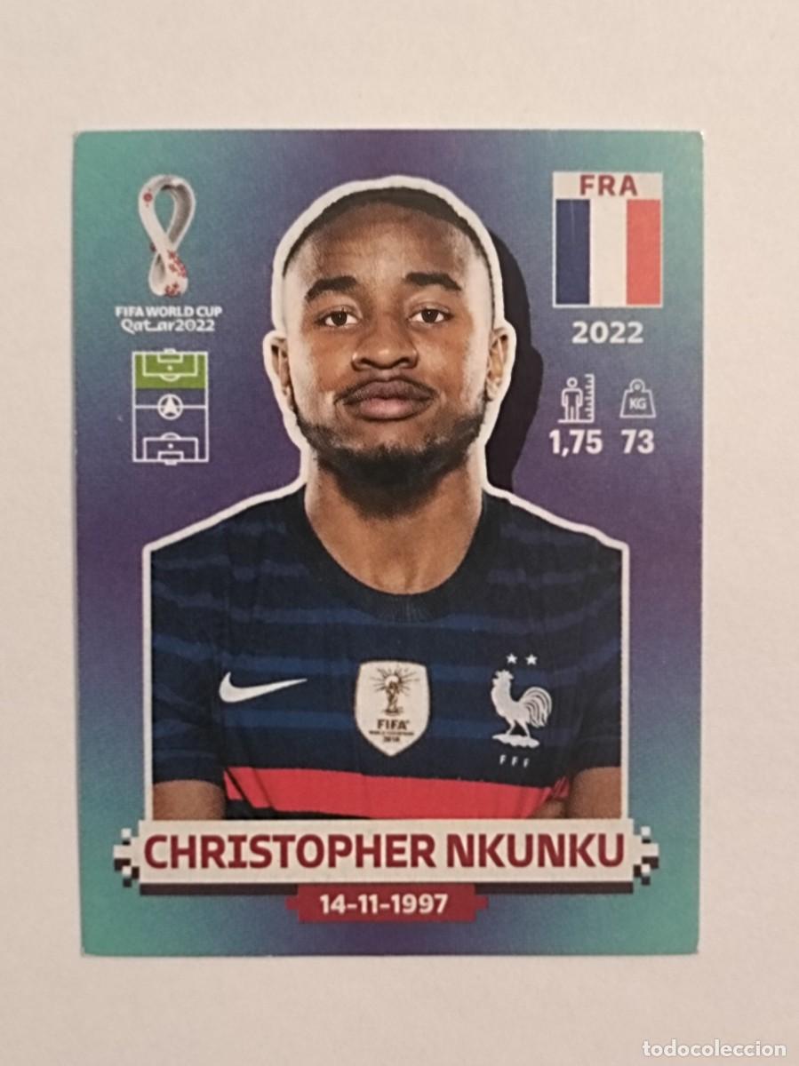 Cromos de f&uacute;tbol: #FRA 20 CHRISTOPHER NKUNKU (FRANCIA) MUNDIAL QATAR 2022 PANINI